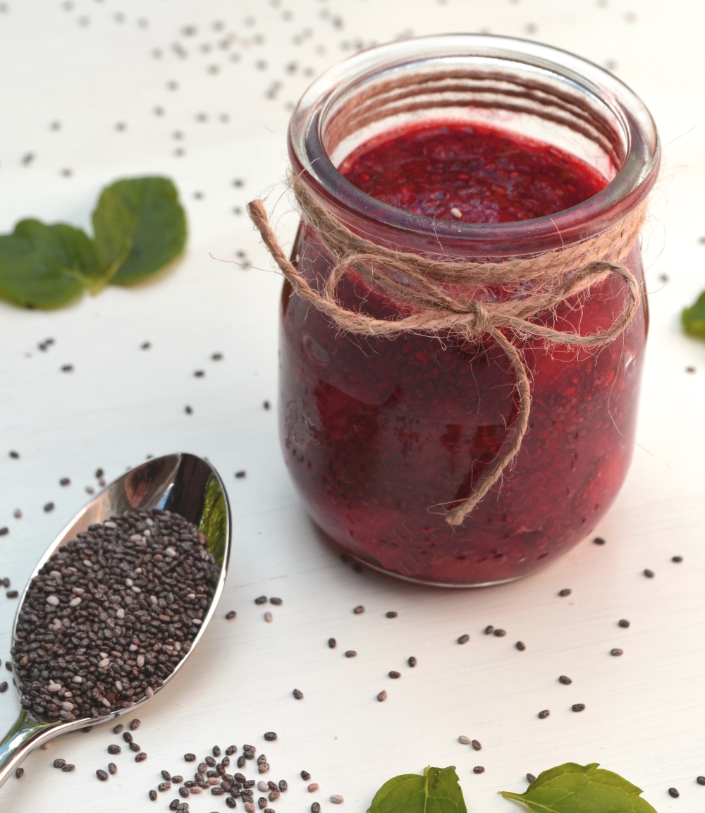 Strawberry Mint Chia Jam {Sugar Free}