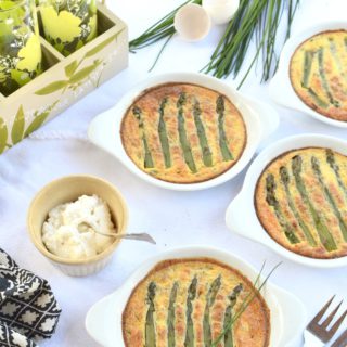 Green Asparagus and Ricotta Clafoutis